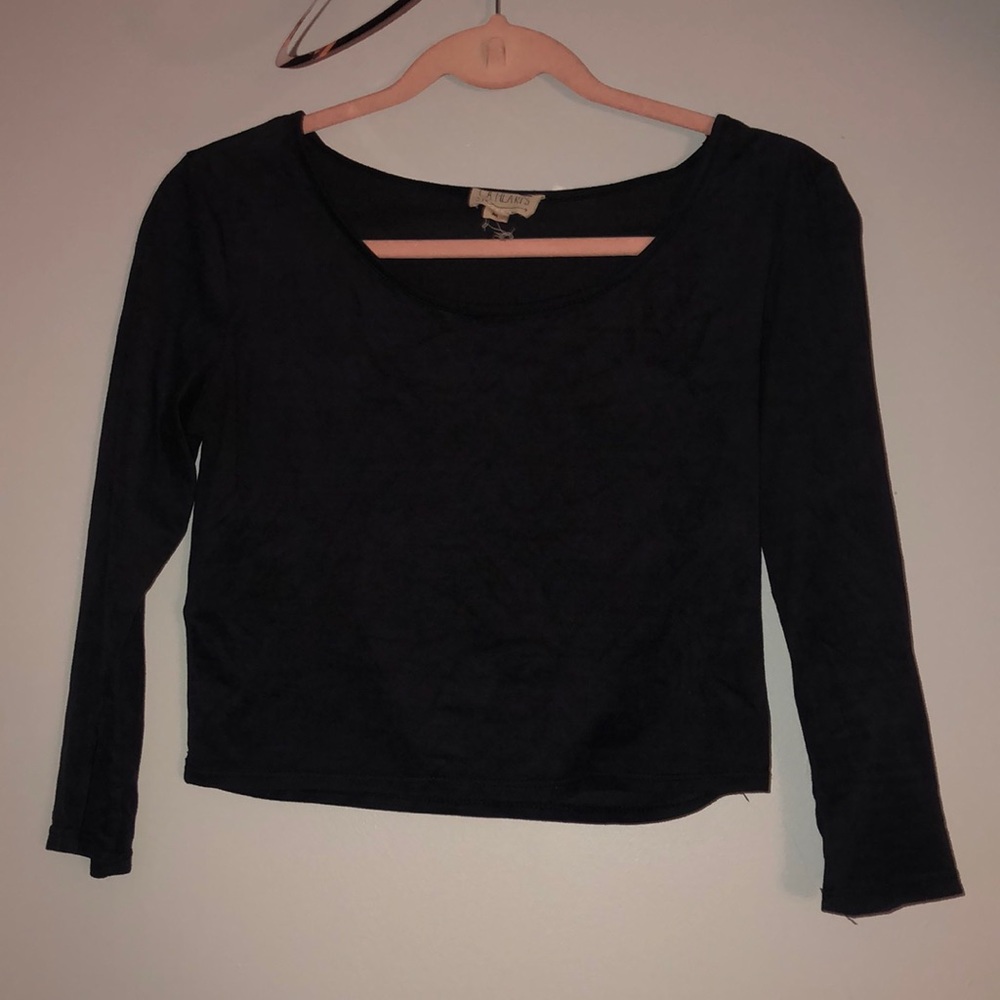 PACSUN Navy blue crop top